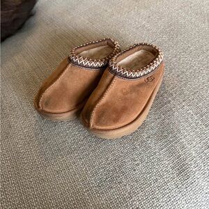 UGG Tan Suede Slip-On Shoes toddler